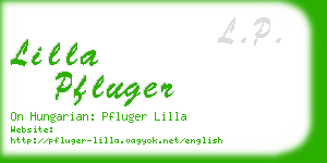 lilla pfluger business card